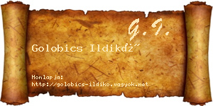 Golobics Ildikó névjegykártya